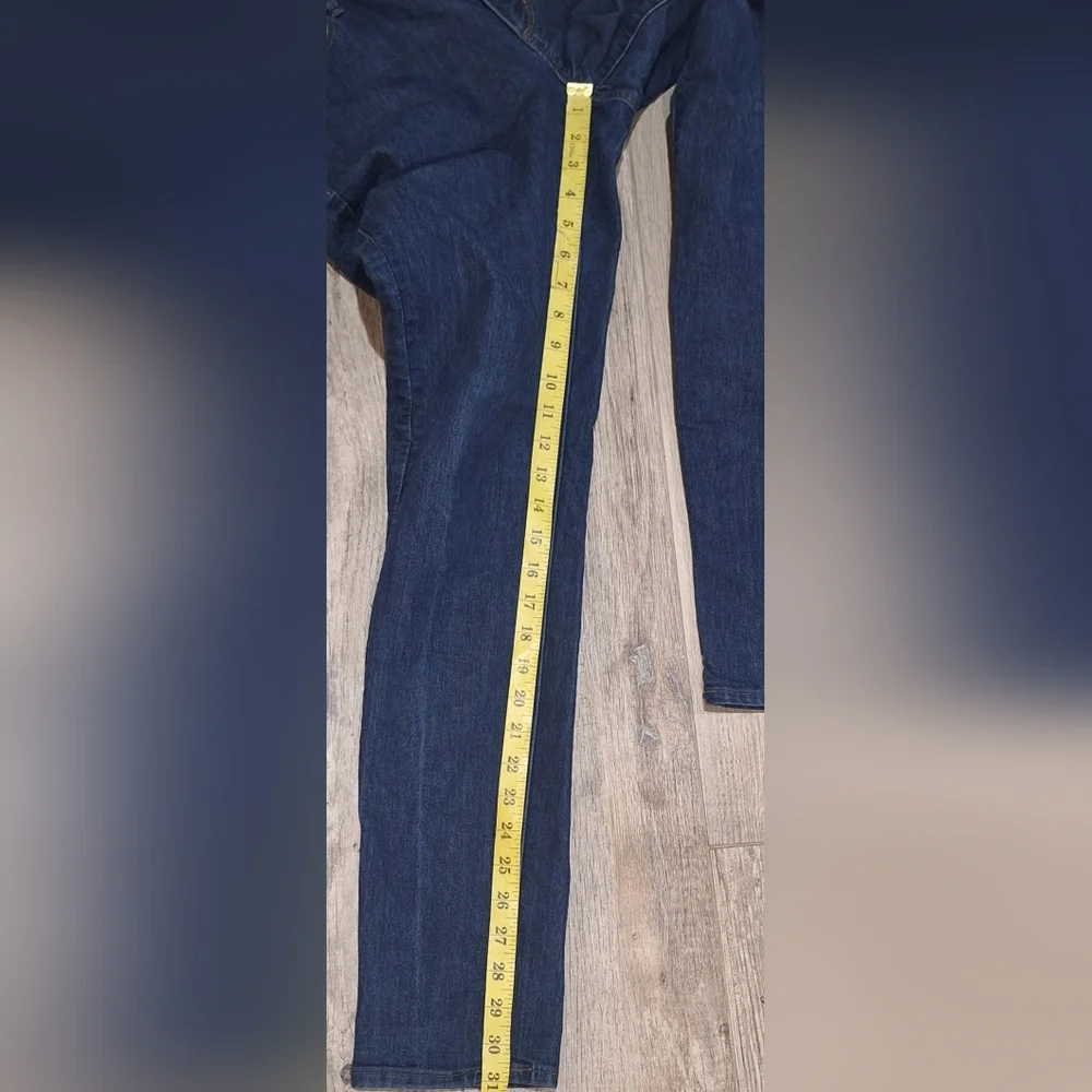 #1683 Ann Taylor Loft Blue Curvy Skinny Jeans Dark Indigo Sz. 8